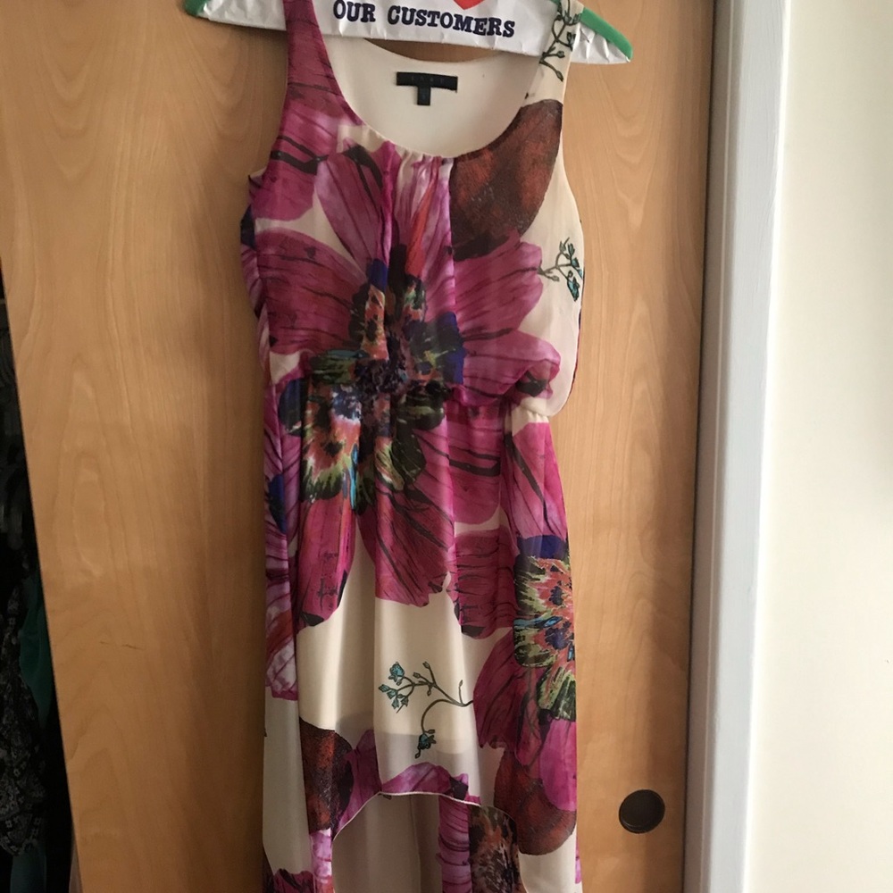 High low floral dress